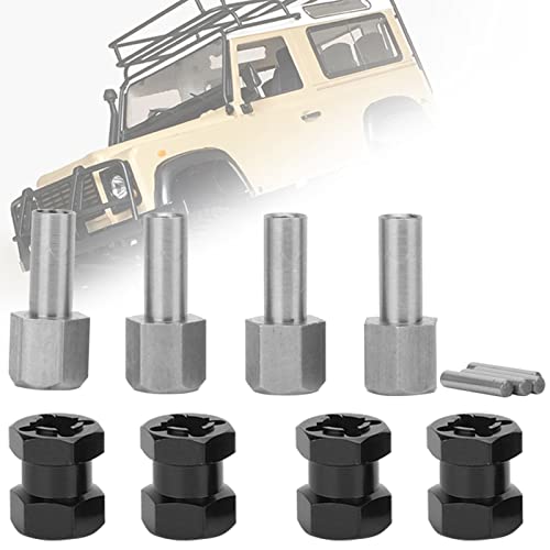 RC Hex Adapter, Metall Adapter, RC Verlängerungsrad, D90 AX10 CC01 SCX10 kompatibel, Hubschrauber, Auto, Drone, für Modelle, DIY, Hobby