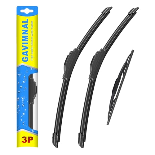 Image of Gavimnal Silicone Wiper Blades Replacement For Dodge Grand Caravan 08-20 | 26 inch+20 inch Front & 16 inch Rear, All-Weather, Streak-Free, OE-fit, Quiet, Easy One-Click Install