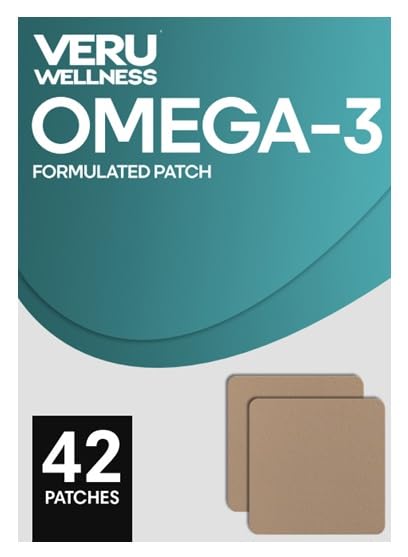 Veru Wellness Omega-3 Daily Patch - Omega-3 Formula, 42 Count