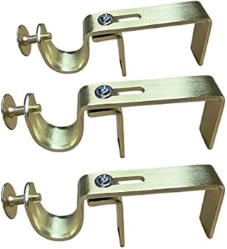 NONO Bracket - Curtain Rod Bracket Attachment (Gold Set of 3)