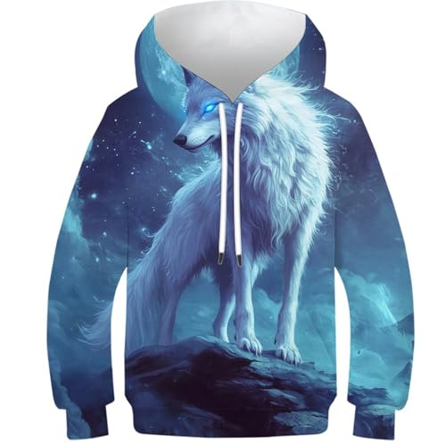 Sweat loup 3D enfant idéal pour le collège et les loisirs