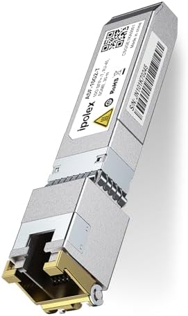 ipolex SFP+ to RJ45 10Gb Module, Support 1G/2.5G/5G/10GBase-T RJ45 SFP+ Module, Compatible for Cisco SFP-10G-T, Ubiquiti UACC-CM-RJ45-MG, Mikrotik, Netgear, TP-Link, D-Link and More, up to 30 Meters