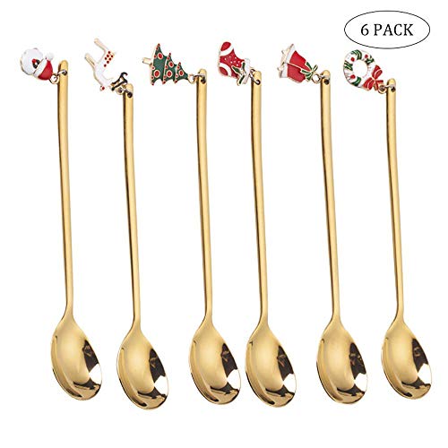 Peedeu - Cuchara de Postre (6 Unidades, Acero Inoxidable)