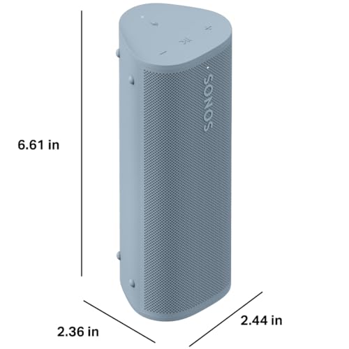 Image of Sonos Roam 2 | Lightweight Portable Waterpoof Speaker with Bluetooth, WiFi, 10 Hour Battery Life and Voice Control for Home and Outdoor Use - Wave Blue