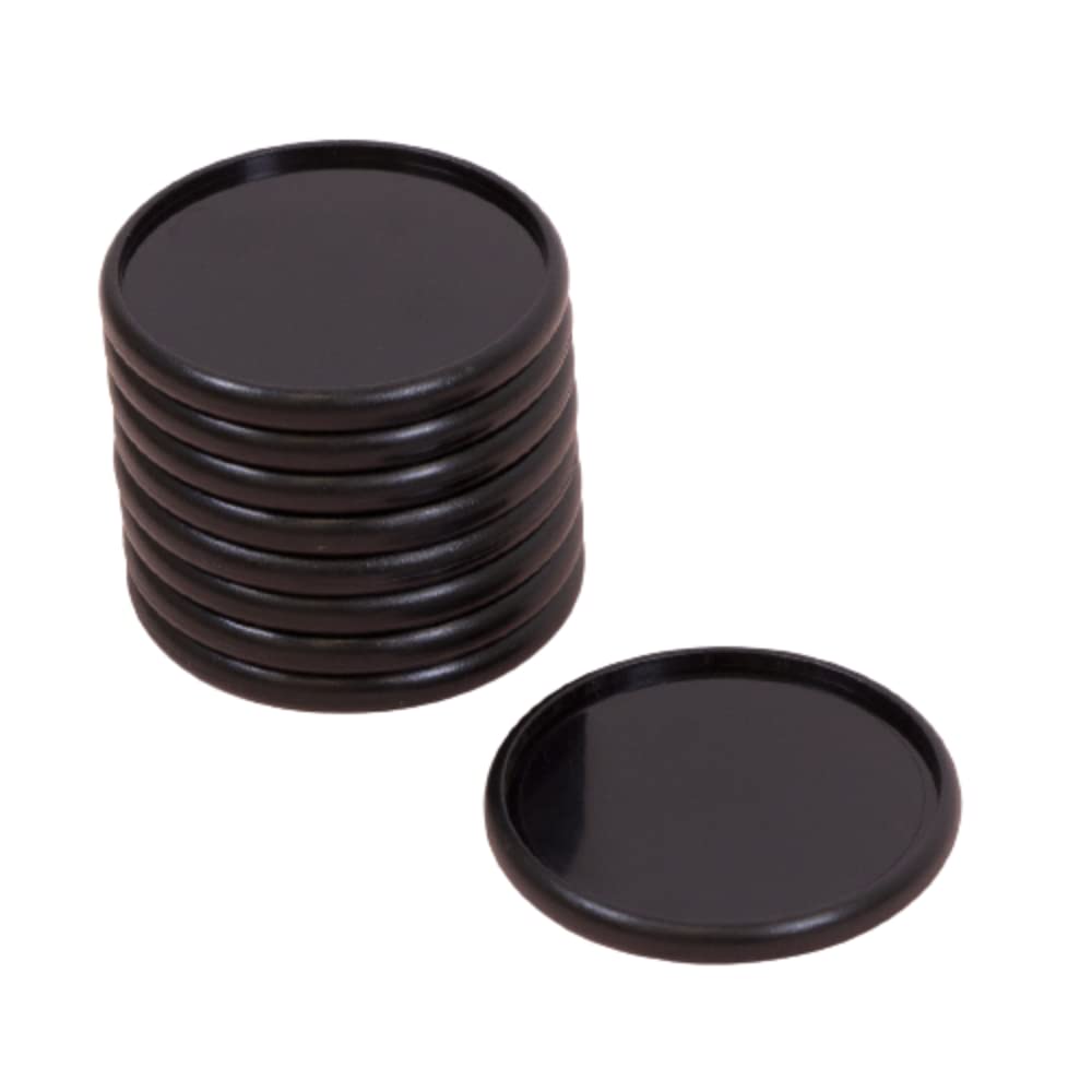 Craftelier - Plastic Disc Rings L for Binding Planners, Agendas or Albums | Ideal for Scrapbooking and other Crafts | Pack of 9 pcs 45 mm Diameter - Colour Black