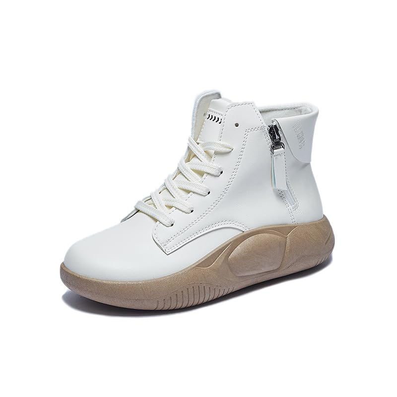 AOKOWN] 4cmUP 厚底スニーカー カジュアルスニーカー 女性 ハイトップ