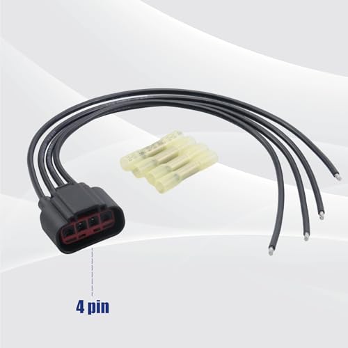 Image of HVAC Blower Motor Resistor Connector Plug Wiring Harness Pigtail | Compatible with Ford F150 Fiesta Expedition Mustang Freestar Freestyle Mercury Nissan Titan OEM# 3U2Z14S411ZEA