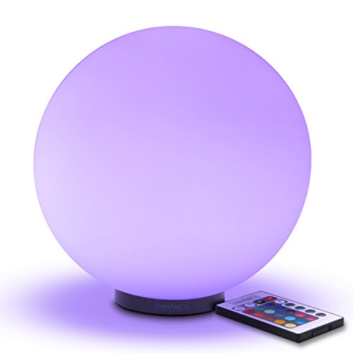 ENHANCE LED Dimmable Lamp - Premium Glass Color Changing Light with Remote Control