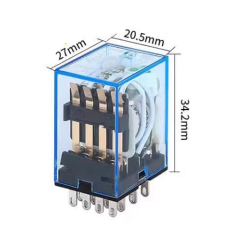 Mini relé electromagnético AC 110V MY4NJ con 14 pines para control industrial 5