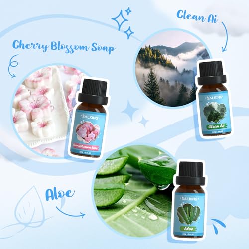 Image of SALKING Clean Fragrance Oils, Premium Essential Oil for Diffuser for Home
