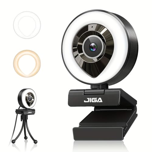 AIDELF Webcam Computer Camera 1080P with Dual Microphone Adjustable Right Light Web cam for PC...