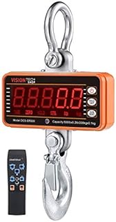 VisionTechShop Digital Crane Scale, DCS-ER 500lb 200kg Heavy Duty Compact Hanging Scale LED Display for Hoem Farm Factory