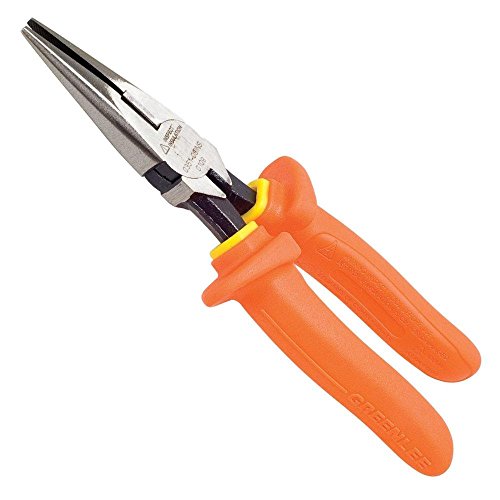Greenlee 0351-08-INS 8-Inch Insulated Long-nose Pliers