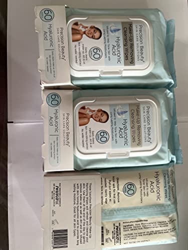 Swissco Make Up Removing Cleansing Wipes, Hyaluronic Acid 60ct (Pastel)