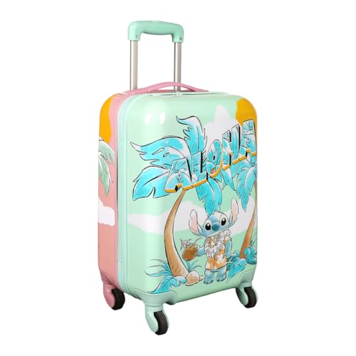 Bioworld Lilo & Stitch Dual-Side Tropical Stitch & Angel Print 20" Adult ABS Luggage by Bioworld - Used condition - Image 3