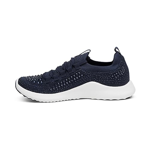 Aetrex Women's Carly Sparkle Orthopedic Arch Support Knit Sneakers for Women - Plantar Fasciitis Relief Womens Sneakers w/ Lace up3