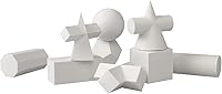 Vista 2 de Clobeau Manualidades 3D de geometría de yeso bosquejo básico de herramientas de aprendizaje de 2 pulgadas, mini molde de geometría de resina