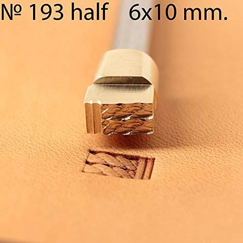 DandS ltd Leather Stamp Tool, Rope, Professional Steel Craft Tool for Leatherworking, Embossing, Carving & Stamping Leather Projects, Belts & DIY Projects Compatible with Mallet #193 Half