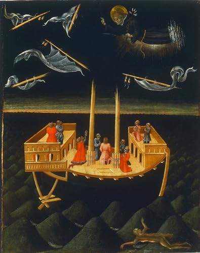 Impression sur toile Saint Nicolas de Tolentino Di Paolo peinture haute définition 60x90cm