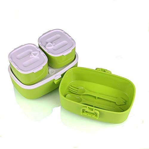Lunch Box for Kids Adults, one layer and two small compartments.