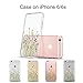 Unov Case Compatible with iPhone 6s Plus iPhone 6 Plus Case Clear with Design Soft TPU Bumper Shock Absorption Slim Embossed Pattern Protective 5.5 inch (Flower Bouquet)