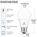 60W Equivalent A19 LED Light Bulb, Soft White 2700K, E26 Standard Base, UL Listed, Non-Dimmable LED Light Bulb, 15000 Hrs, 4 Pack