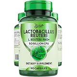 BLIVA Lactobacillus Reuteri Capsules – L Reuteri - 50 Billion CFU per Serving - Highest CFU Count L Reuteri Supplement - 90 Capsules