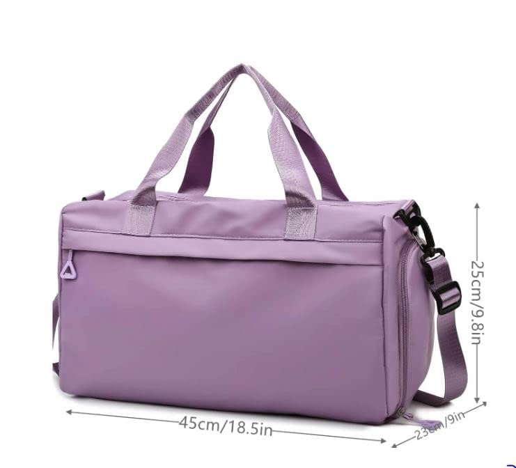 keskriva Sports Gym Bag Travel Duffle Weekender with Dry Wet Storage Pocket & Shoe Compartment Lightweight Carryon Tote Hand Yoga for Men and 1