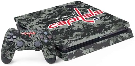 Skinit Decal Gaming Skin Compatible with PS4 Slim Bundle - Officially Licensed NHL Washington Capitals Jersey Design