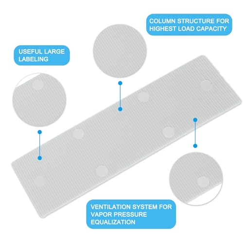 QUARKZMAN 50 Stück Unterlegplatten Kunststoff Abstandshalter 100 x 28 x 1 mm Fliesenkeile Distanzplatten Ausgleichsplatten Distanzklötze Unterlegklotz Verglasungsklötze für Fenster, Grau