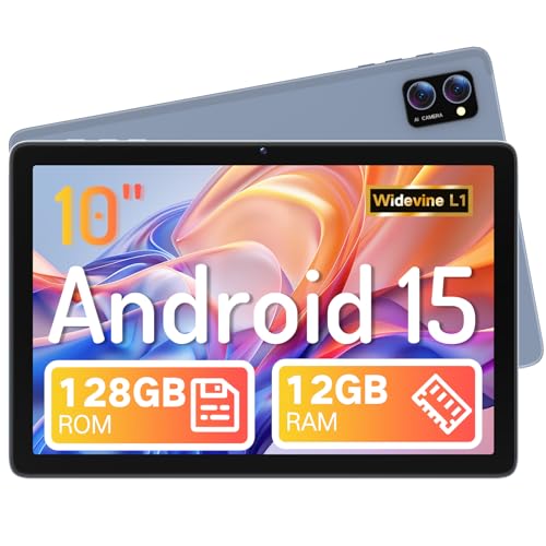 Winsing Tablet, Android 15 Tablets 10 inch with 12GB RAM+128GB Storage+2TB TF Card Expand