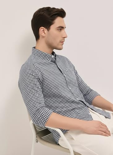 Image of Mens Casual N Formal Single Pocket Check Shirt