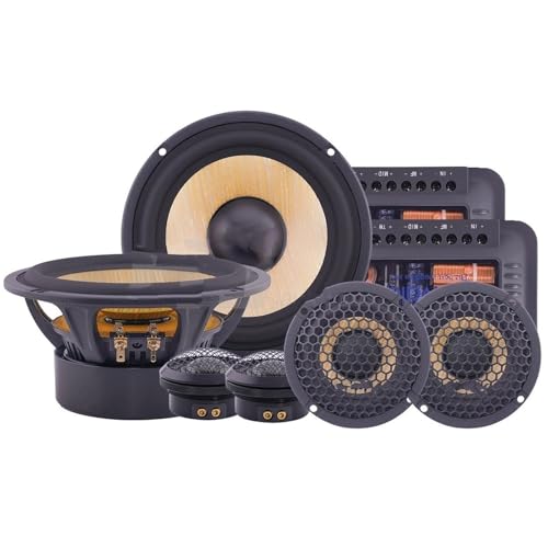 Altoparlanti per frequenze alte per da da auto Altoparla 1kit Sistema audio per da da auto da 6.5 ¹¹pollici Tweeter Midrange Bassi Full Frequency Set di altoparlanti a 3 vie Subwoofer