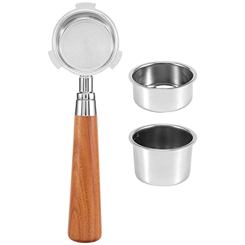 Portafiltro Espresso 51Mm per EC685 EC680 Caffè Fondo con Ciotola per nel Polvere da 51Mm 2PZ