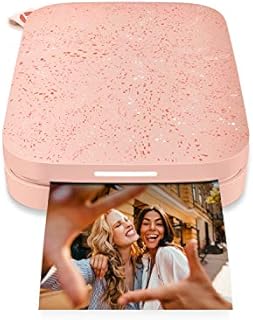 HP Sprocket Portable 2x3 Instant Photo Printer (Blush Pink) Print Pictures on Zink Sticky-Backed Paper from Your iOS & Android Device.