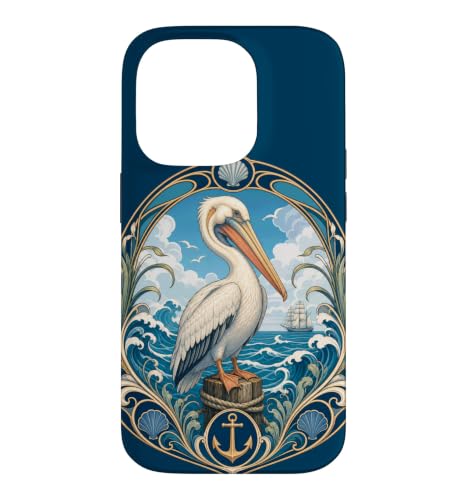 Coastal Pelican �A�[���k�[�{�[ �I�[�V�����o�[�h�A���J�[ �X�}�z�P�[�X iPhone 14 Pro �p