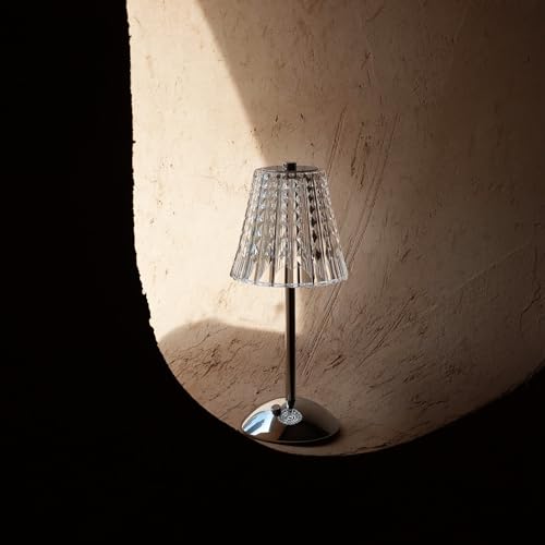 Amingulry GOLDEN FOUNTAIN Cordless Table Lamp, 4000Mah Rechargeable Battery Operated Lamp, 3 Color Modes & Stepless Dimmable Led Touch Lamp, Portable Crystal Metal Beside Lamps For Bedroom Restaurant thumb #7