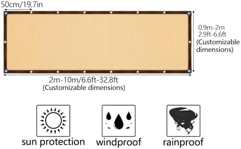 Garden e Net - 2x9m Outdoor Woven Netting with Tie-Down Straps for Patios, Greenhouses & Gardens - Versatile Plant Protection & Privacy Screen, Durable & Weather Resistant