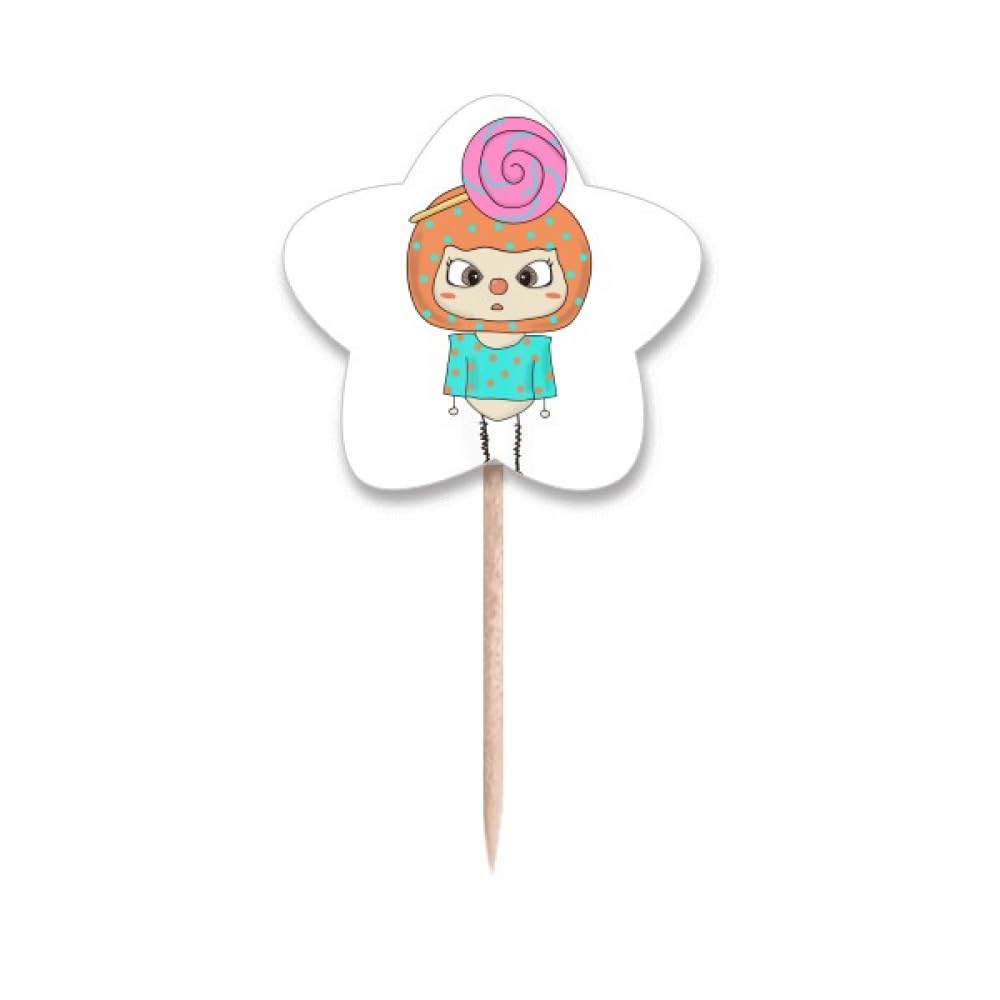 Cure-dents étoile pour enfant Food Candy Sweet Snack en plastique