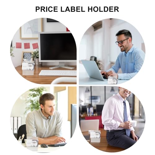 Image of NUOBESTY L-Shape Qr Code Stand Acrylic Display Holder for Payment Card Sign Label Holder for Retail Store Restaurant Office Desk