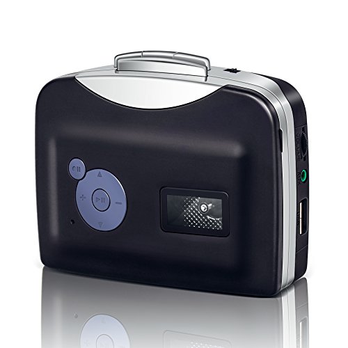 Microware Old Cassette, Old Tape to MP3 Audio Converter, Analog to Digital MP3 Audio Converter (EZCAP230 - BLACK USB)