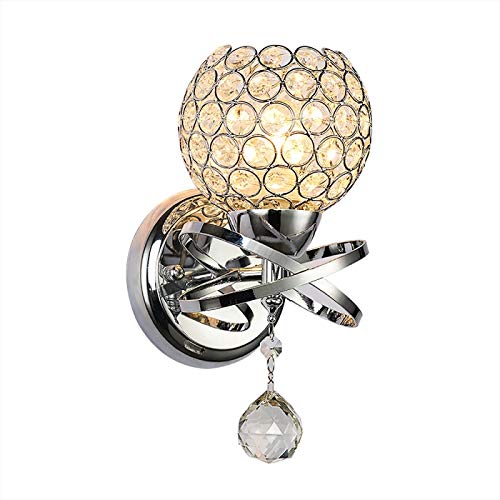 HeroStore Vintage Crystal LED Wall Lamp Classic Led Wall Light Luminaria Home Lighting for Living Room Bedroom Wall Sconce Light Fixture