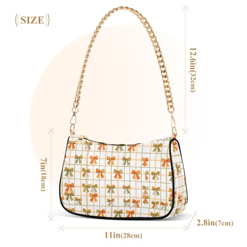 Clutch Shoulder Bags Tote Evening Purse Handbags for Women Fall Autumn Checkered Hobo Bags with Zipper Closure3