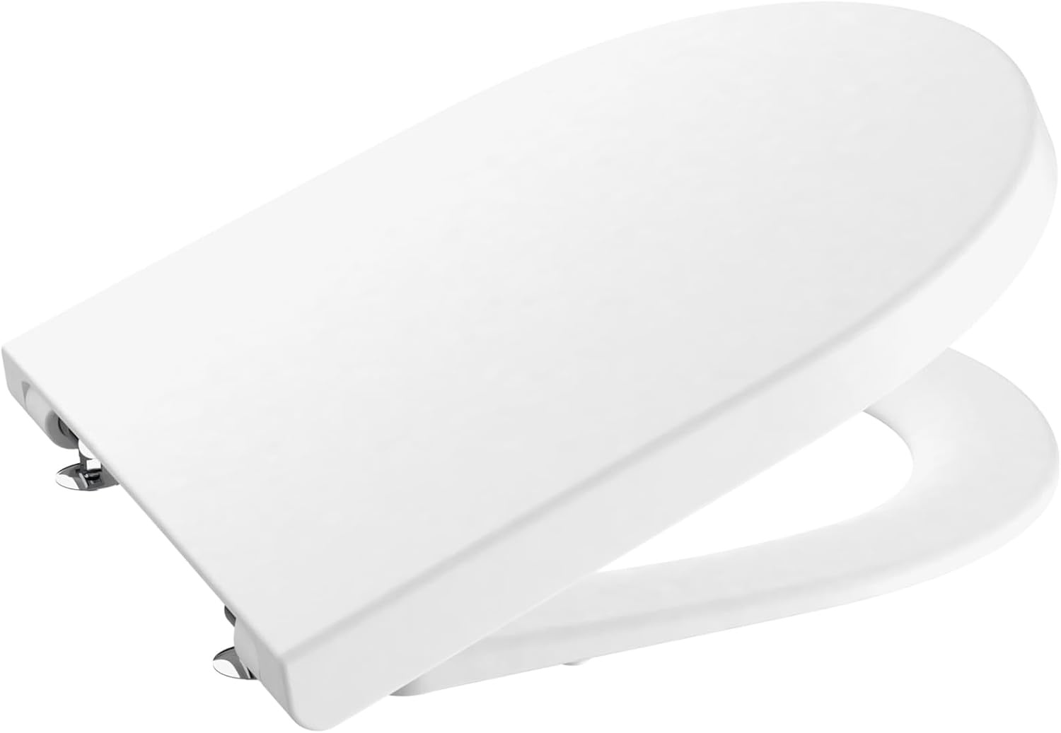 Roca A801D12001 The Gap Round Toilet Seat with Damped Drop, White