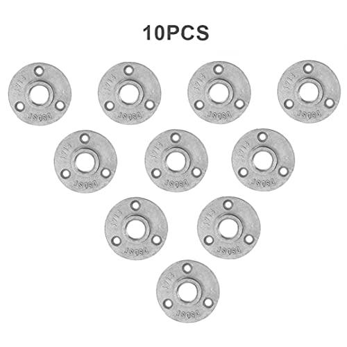 Flens Pijp Base DN15 Legering Draad Decoratieve Vlieger Flens 3-Gat Pijp Fittingen 10 Stks Praktische DIY Tools - Image 7