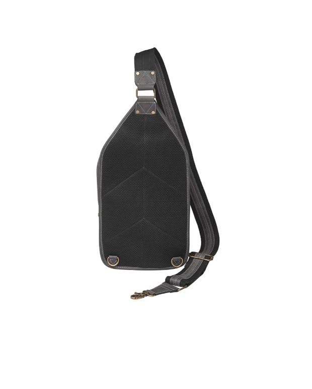 Gun Tote'n Mamas Leather Crossbody Sling Bag,Distressed Buffalo, Grey, Gray3