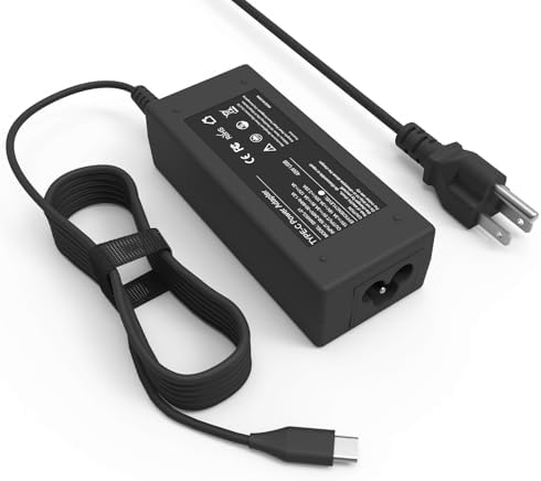 Chromebook Charger 45W USB C Compatible with HP Lenovo Dell Acer Asus Google Samsung Chromebook Laptop Charger Chromebook Computer Charger Universal Type C Fast Charging Power Cord