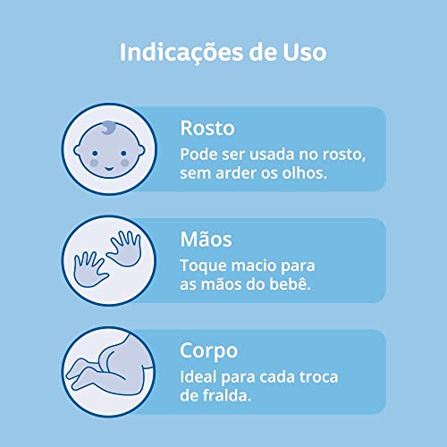 Johnson's Baby Lenços Umedecidos Baby Recém Nascido,96un