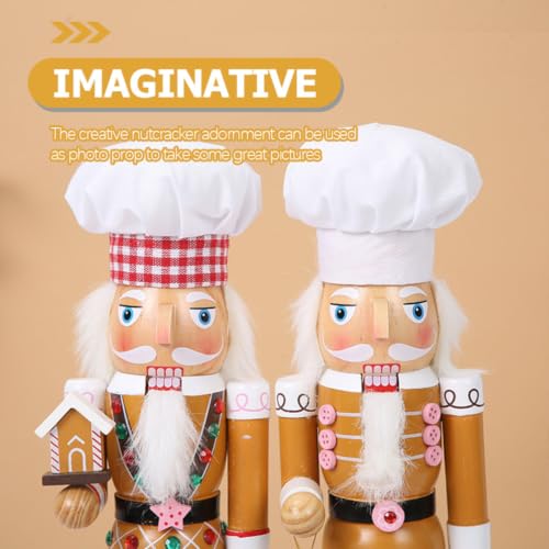 Figurine Casse-Noisette en bois créative de Noël décorative de table - 5