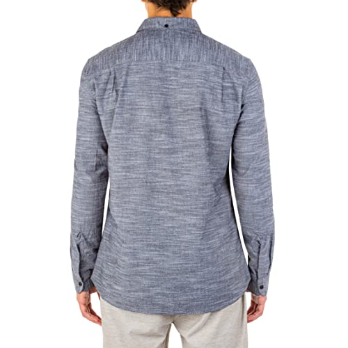 Hurley Men's One and Only Textured Long Sleeve Button Up2